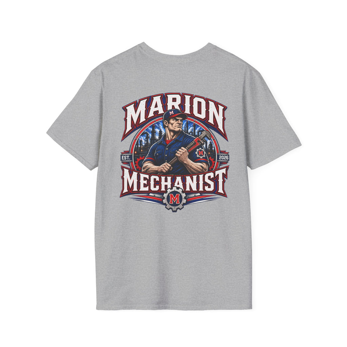 Marion Mechanist Baseball T-Shirt - Hard Time Jerseys Baseball