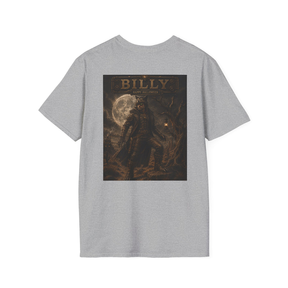 Billy Werewolf Vintage Halloween T-Shirt — Blood & Steam Steampunk Graphic T-Shirt