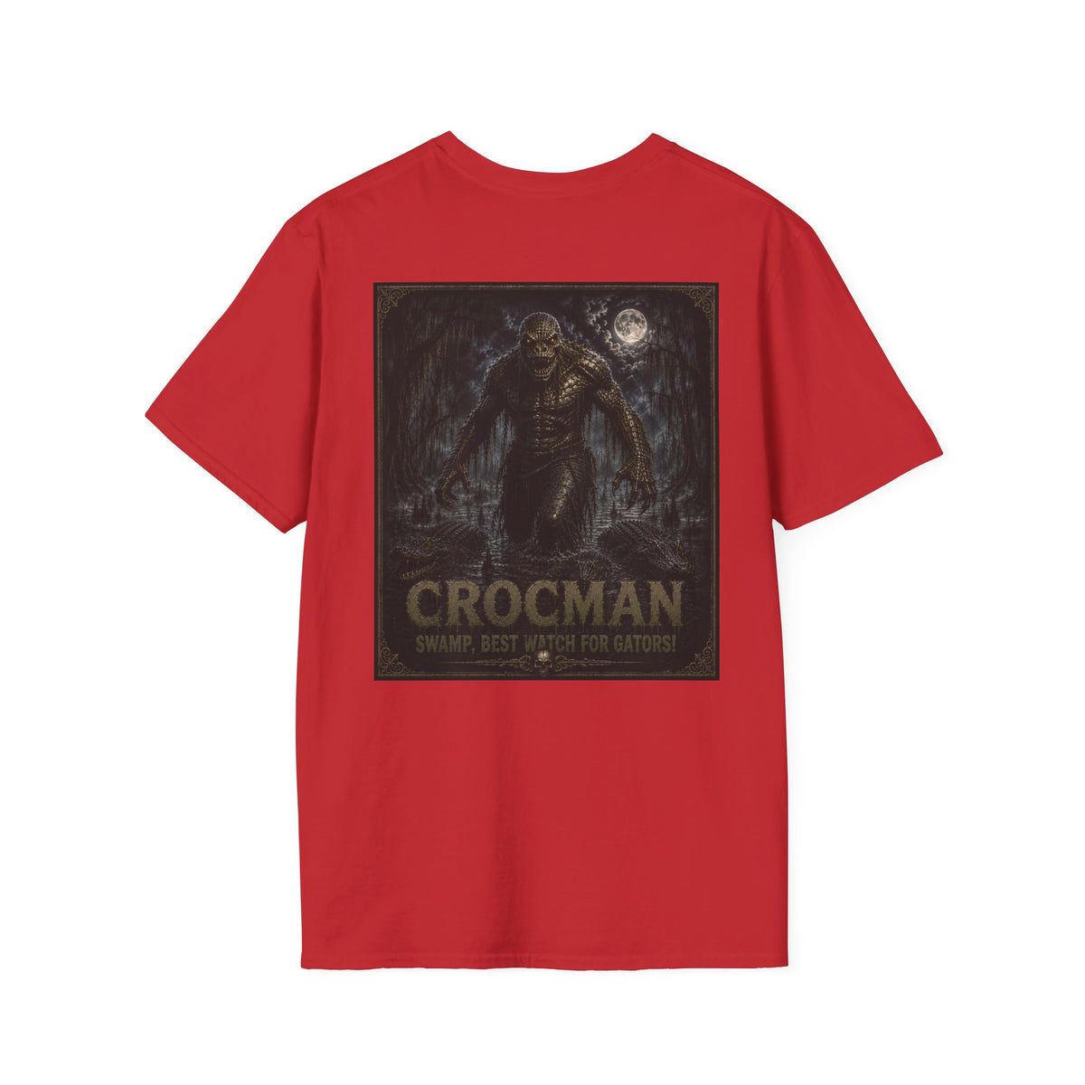 Crocman Graphic T-Shirt — Myth & Monster Vintage Horror Tee Halloween Shirt