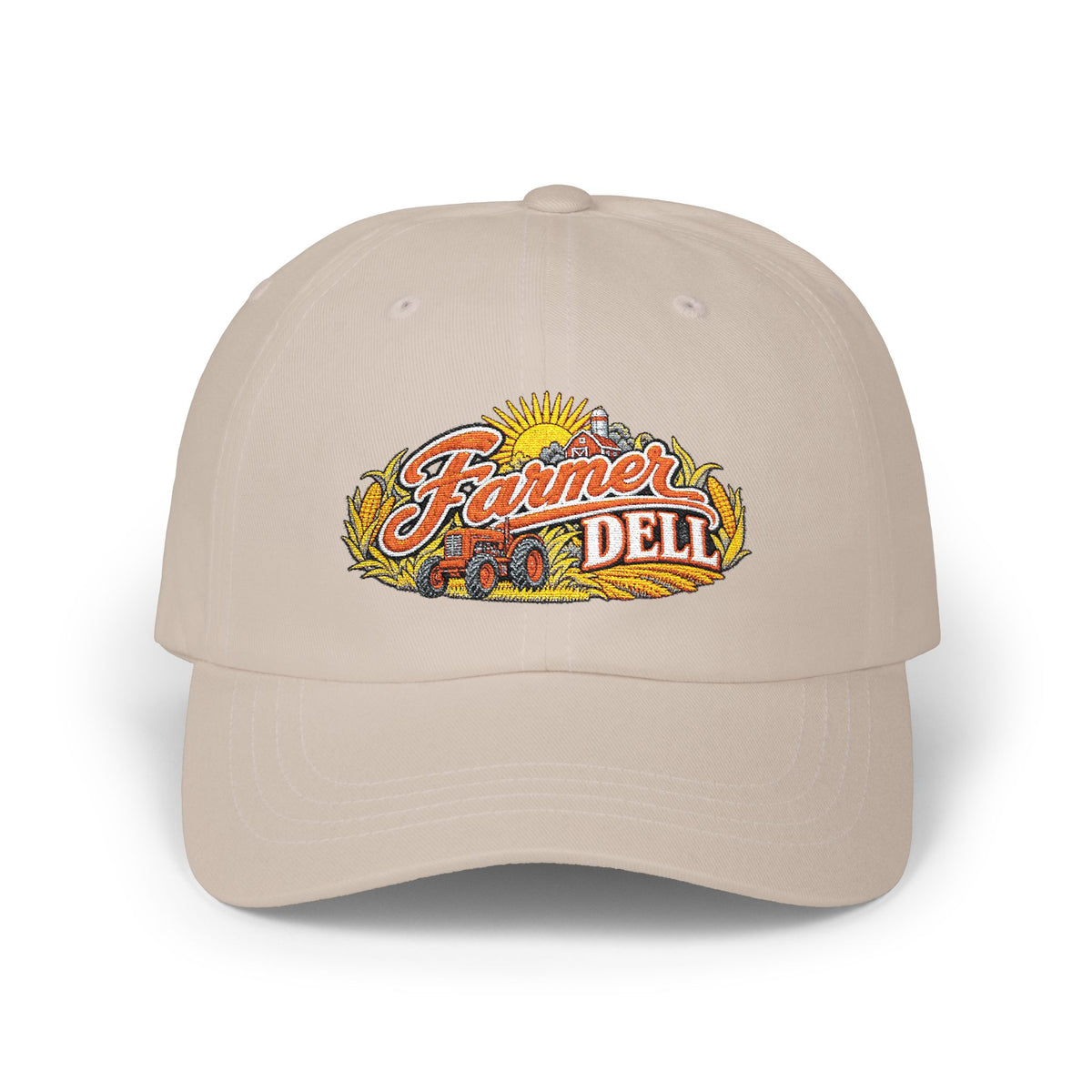 Farmer Dell Embroidery Vintage Patch Hat - Homegrown