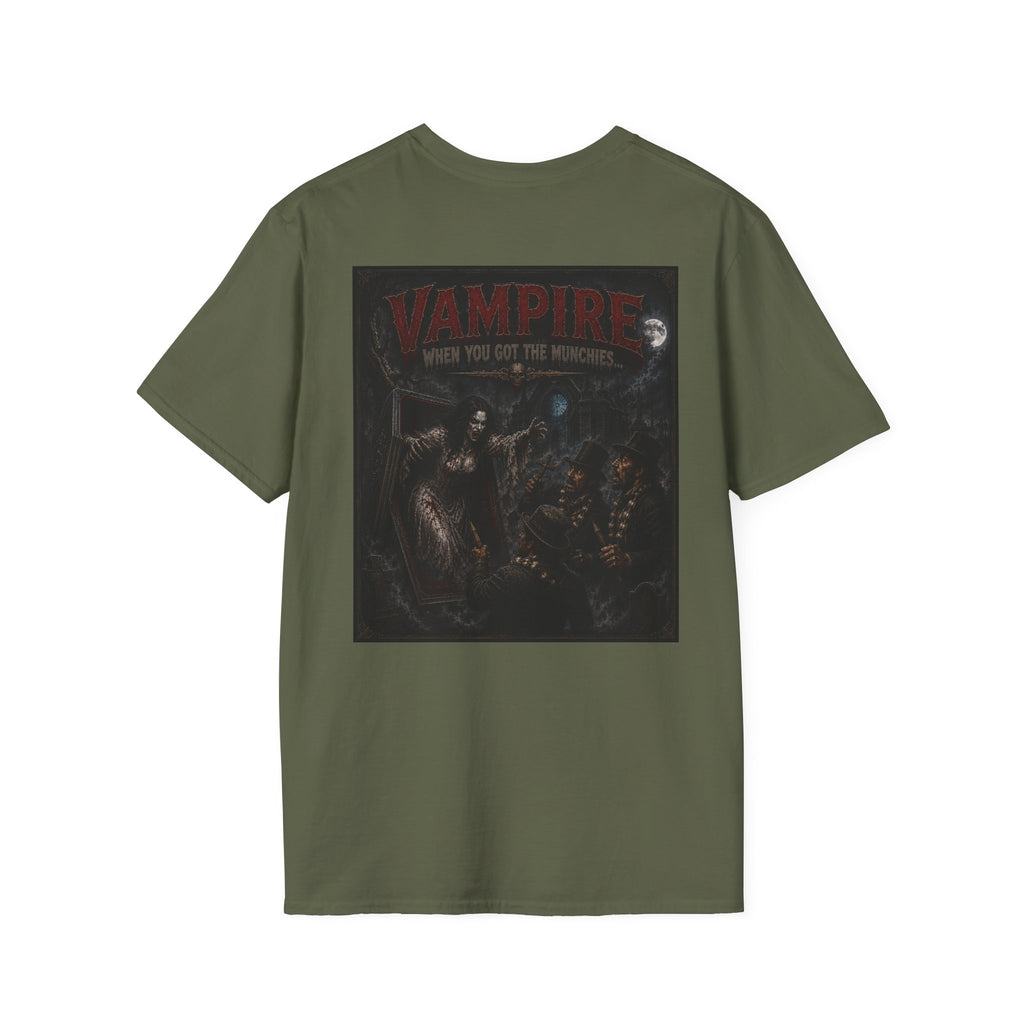 Vampire Monster Graphic T-Shirt — Vampire Retro Horror Tee-Halloween Shirt