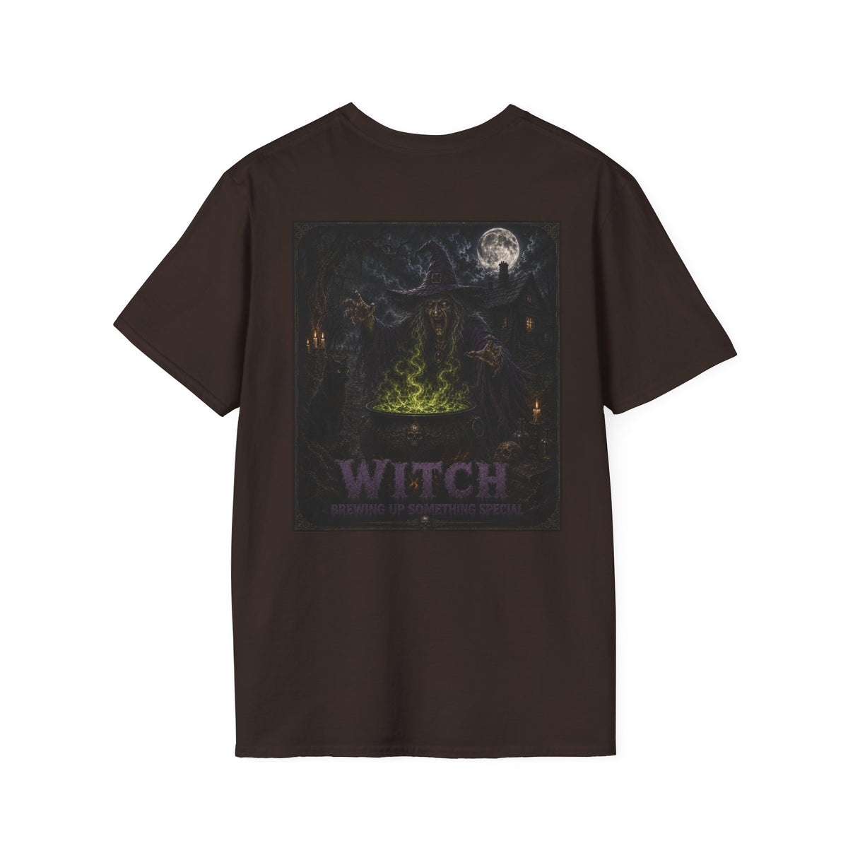 Witch Cauldron Graphic T-Shirt — Myths & Monsters Tee-Halloween Shirt