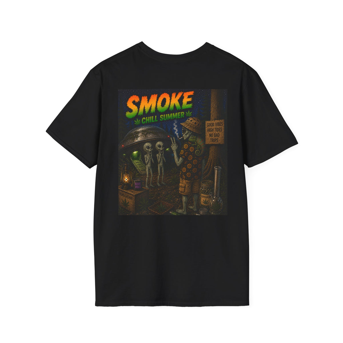 Smoke Great Outdoors - Graphic T-Shirt Homegrown