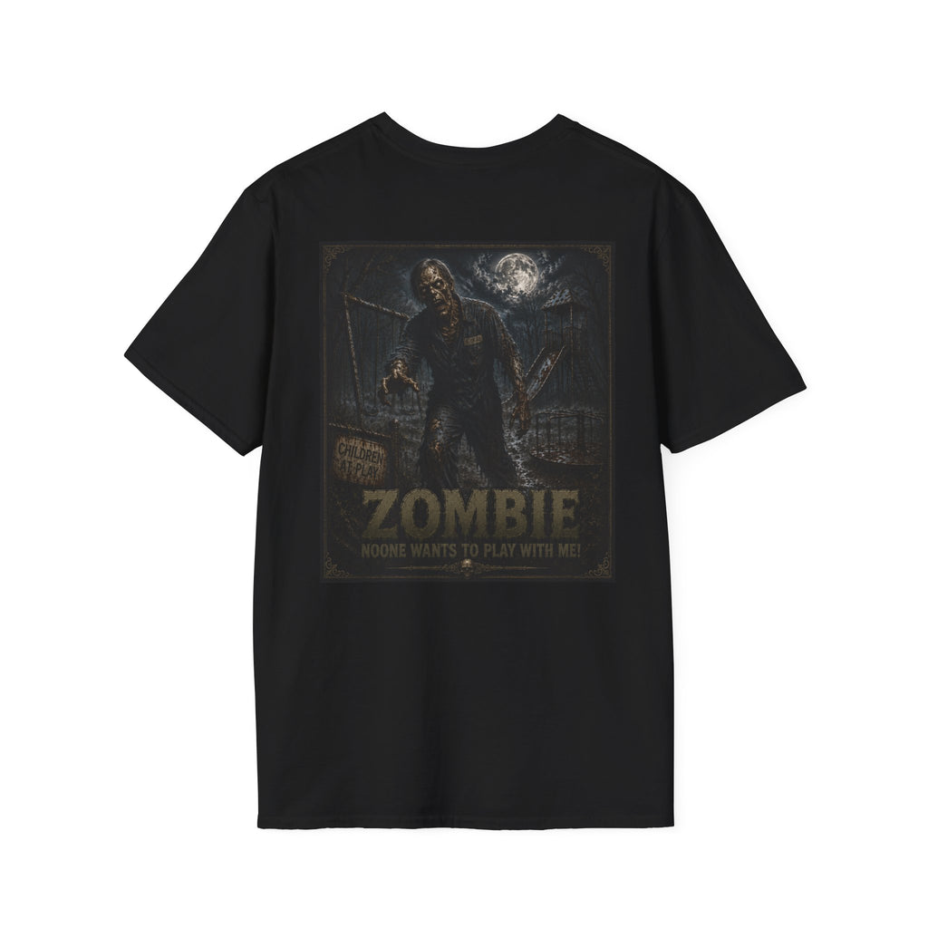 Zombie Game Night T-Shirt — 'Who Wants to Play With Me?' Horror Graphic Tee-Halloween Shirt