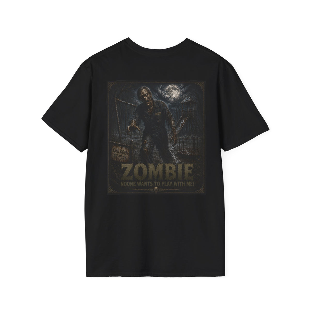 Zombie Game Night T-Shirt — 'Who Wants to Play With Me?' Horror Graphic Tee-Halloween Shirt