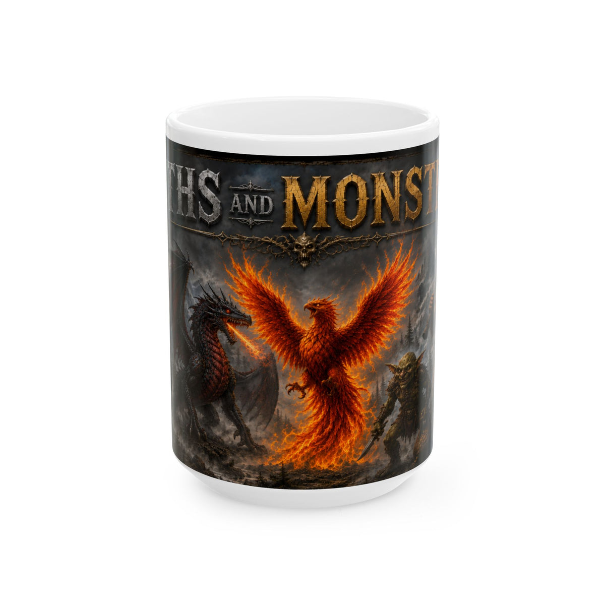 Myths and Monsters Fantasy  Coffee Mug  (15oz)