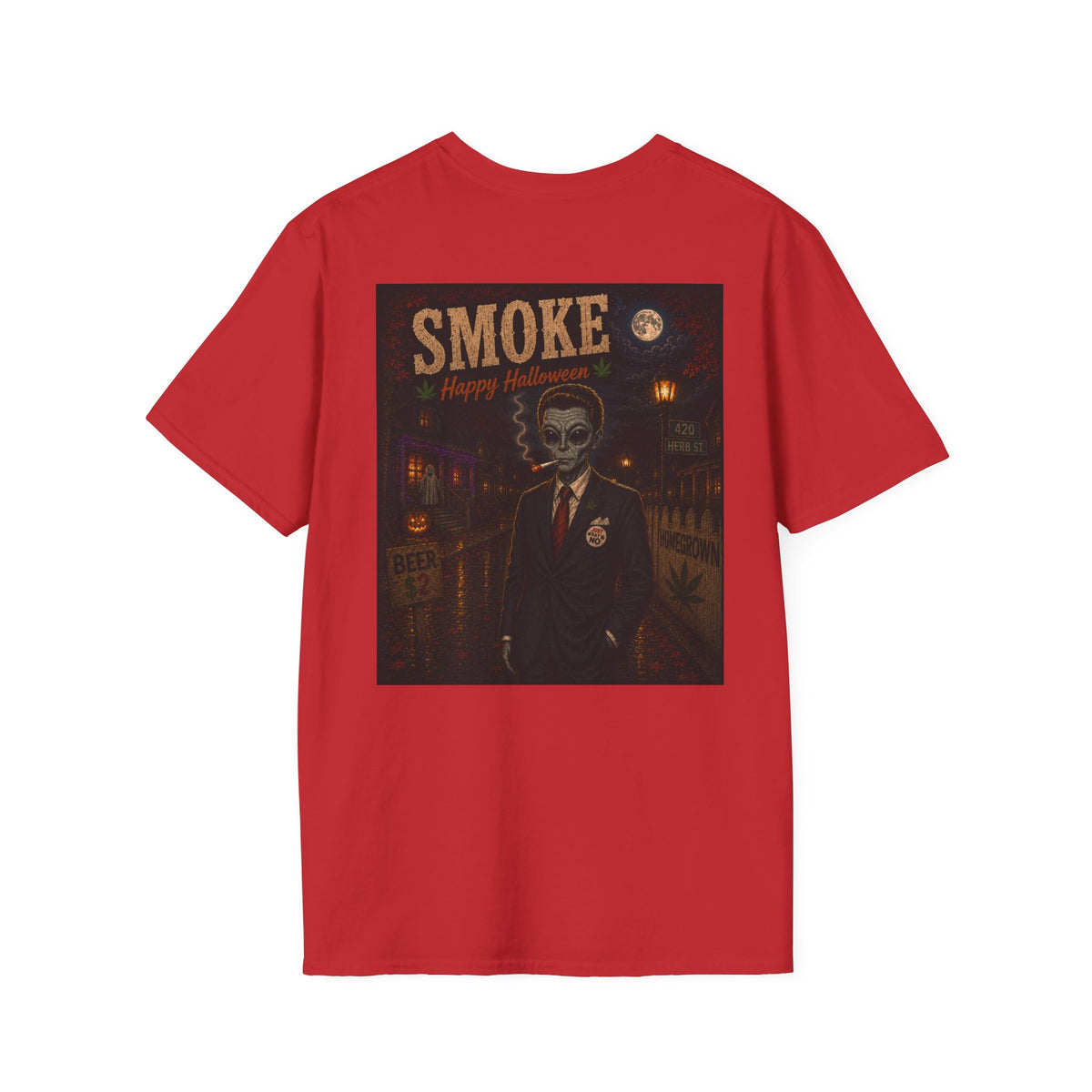 Smoke Reagan Vintage Halloween T-Shirt - Homegrown Graphic T-Shirt