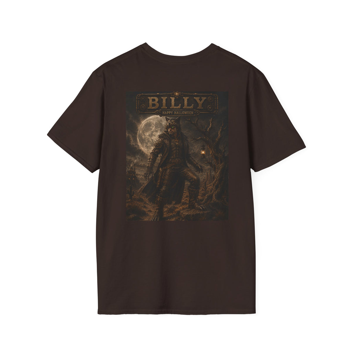 Billy Werewolf Vintage Halloween T-Shirt — Blood & Steam Steampunk Graphic T-Shirt