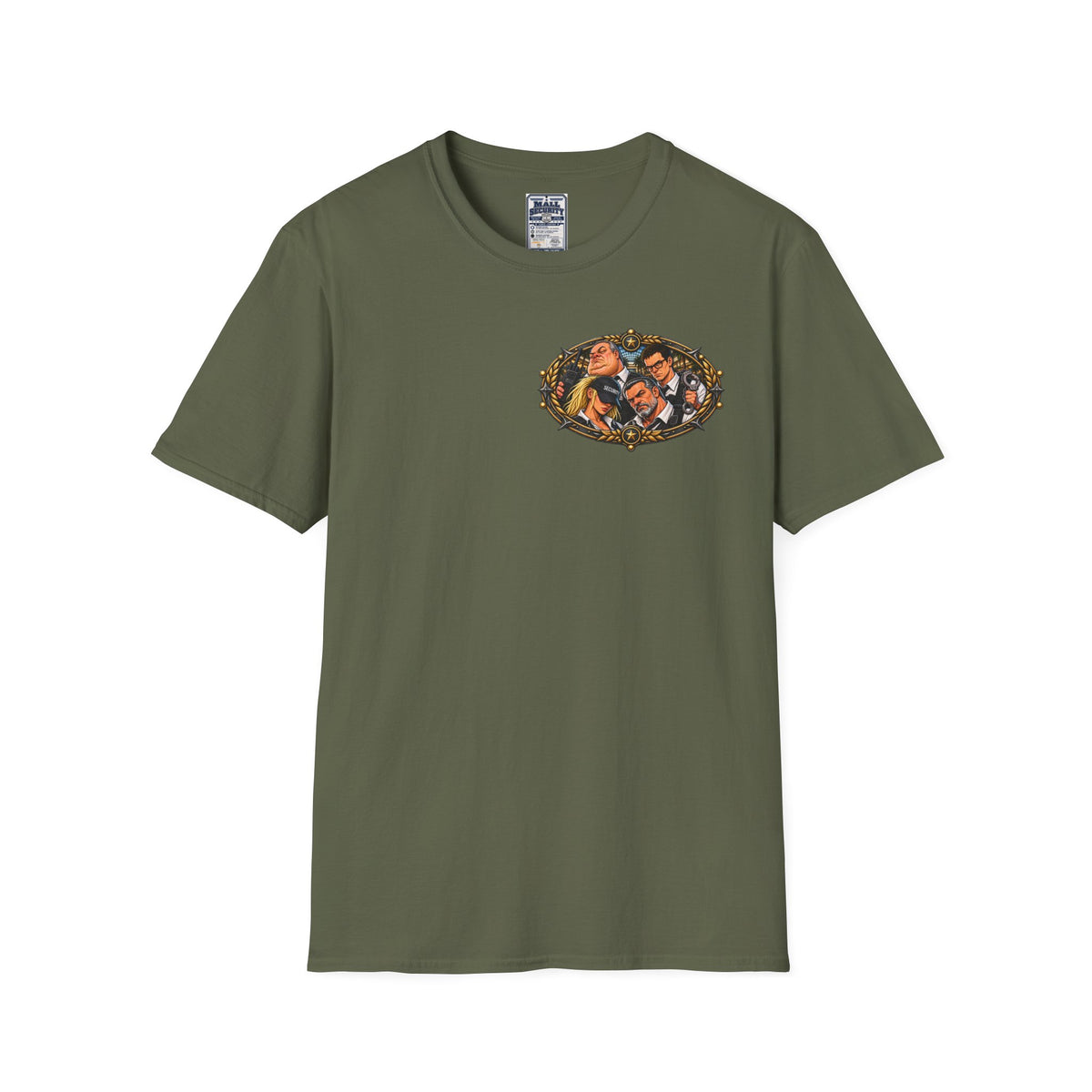 Brass Mall Security Graphic T-Shirt-Mall Security