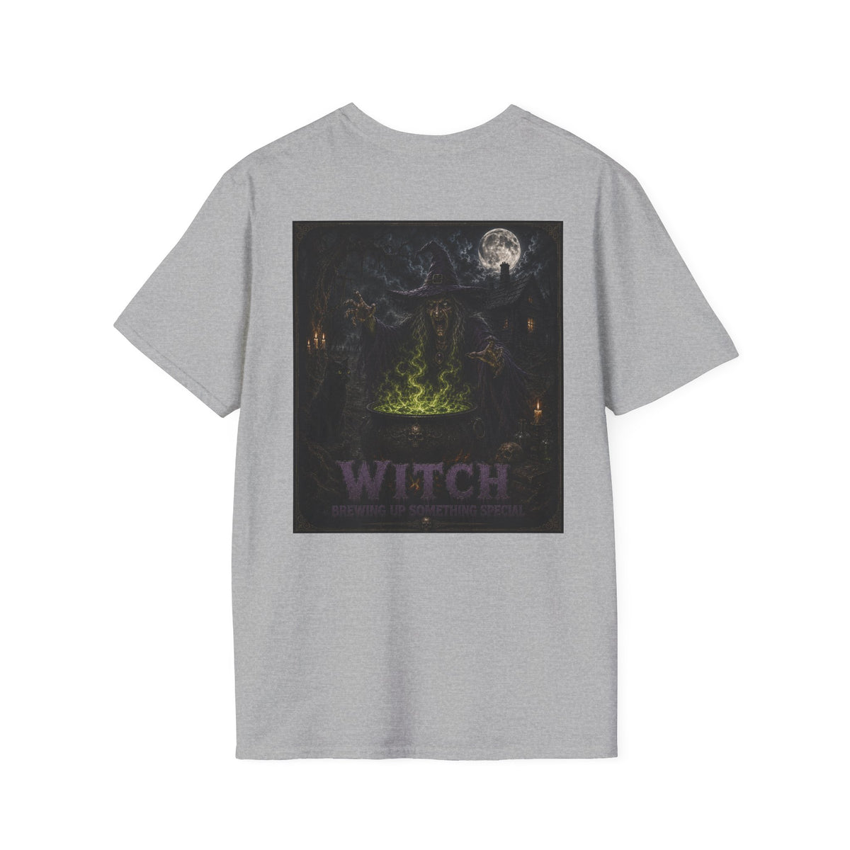 Witch Cauldron Graphic T-Shirt — Myths & Monsters Tee-Halloween Shirt