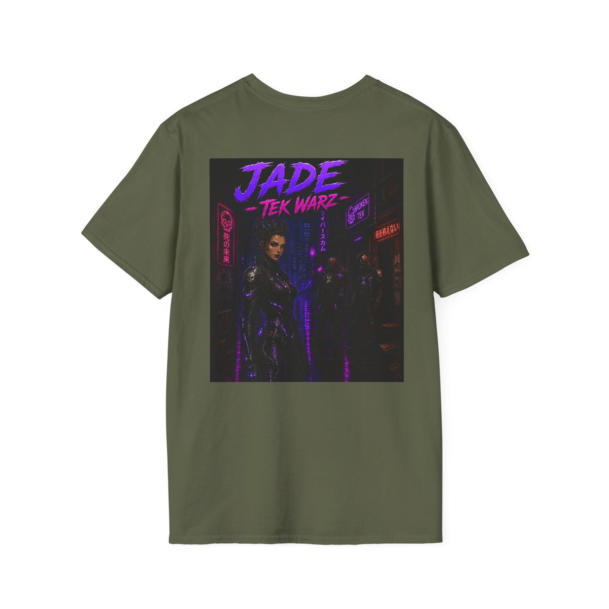 Jade Broken Tek Graphic T-Shirt - Tek Warz