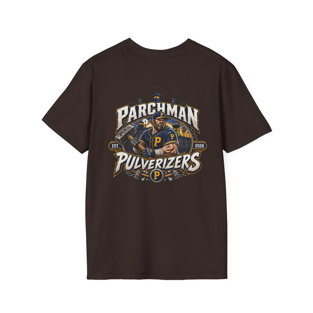 Parchman Pulverizers Baseball T-Shirt - Hard Time Jerseys Basball