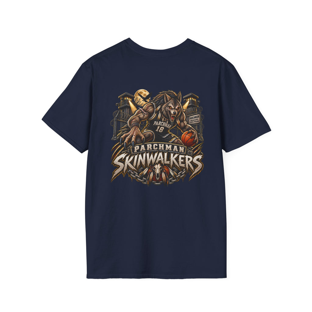 Skinwalkers Basketball T-Shirt-Parchman Skinwalkers Graphic T-Shirt-tee-shirt-basketball shirt-basketball fan gift-vintage basketball tee-retro shirt-team t-shirt-basketball graphic t-shirt