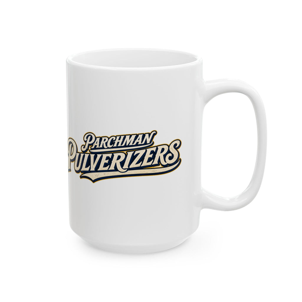 Parchman Pulverizers Baseball Coffee Mug — Hard Time Jerseys Coffee Cup (15oz)