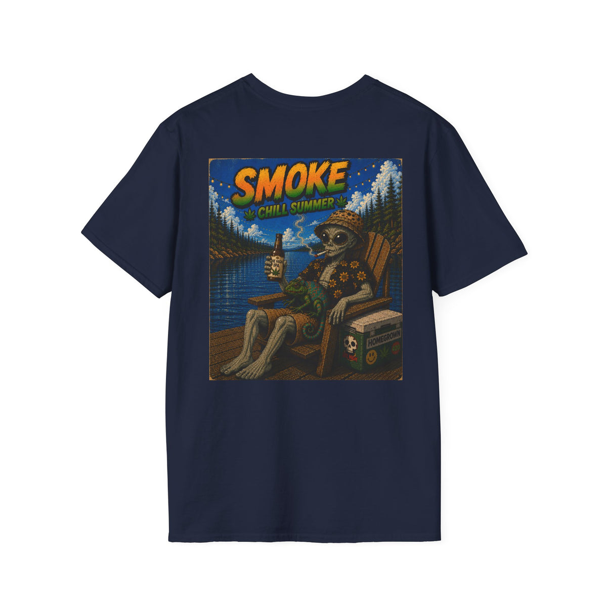 Smoke Chill Summer-Graphic T Shirt Homegrown