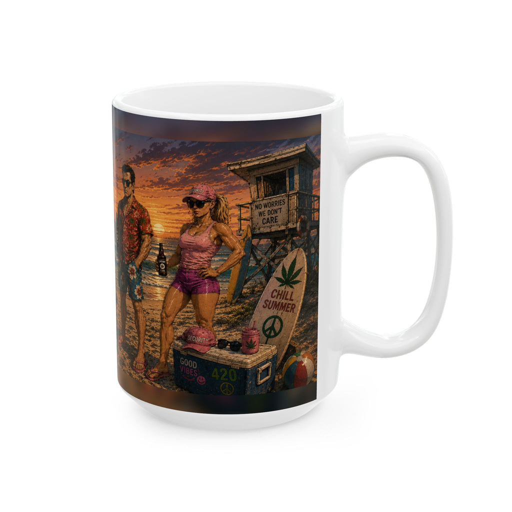Mall Security Chill Summer Coffee Mug (15oz)