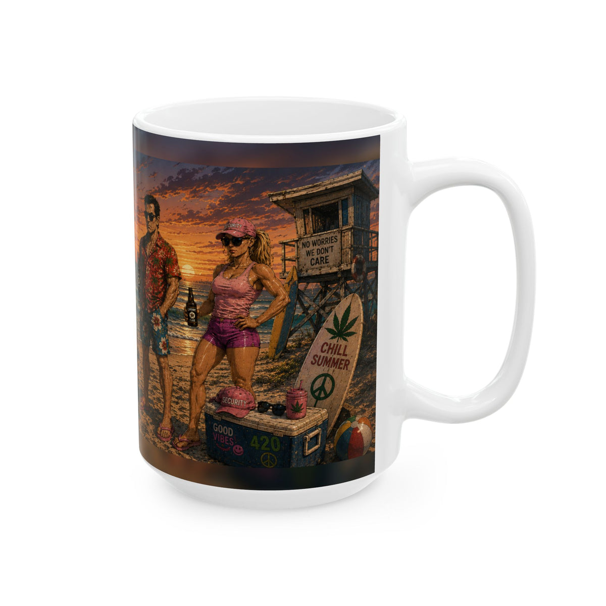 Mall Security Chill Summer Coffee Mug (15oz)