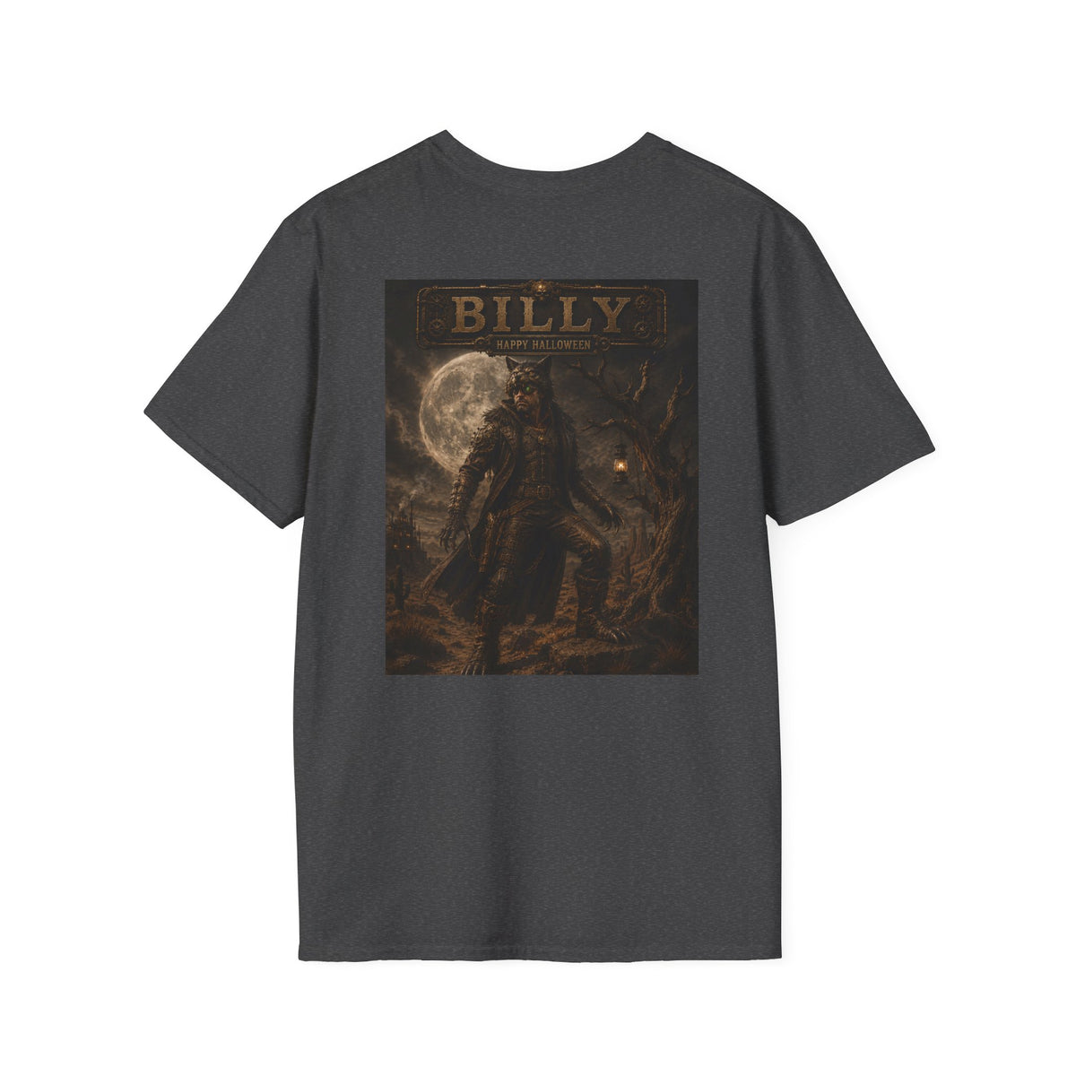 Billy Werewolf Vintage Halloween T-Shirt — Blood & Steam Steampunk Graphic T-Shirt