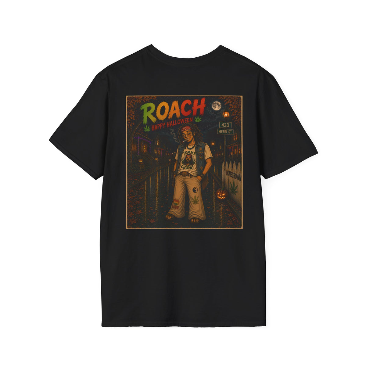 Roach Chong Cosplay Vintage Halloween T-Shirt - Homegrown Graphic T-Shirt
