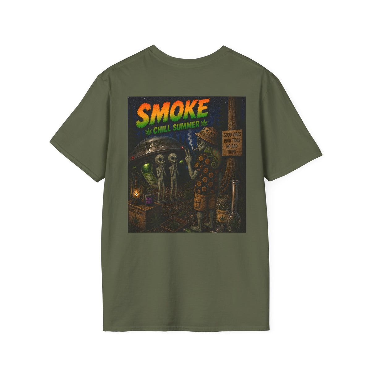 Smoke Great Outdoors - Graphic T-Shirt Homegrown