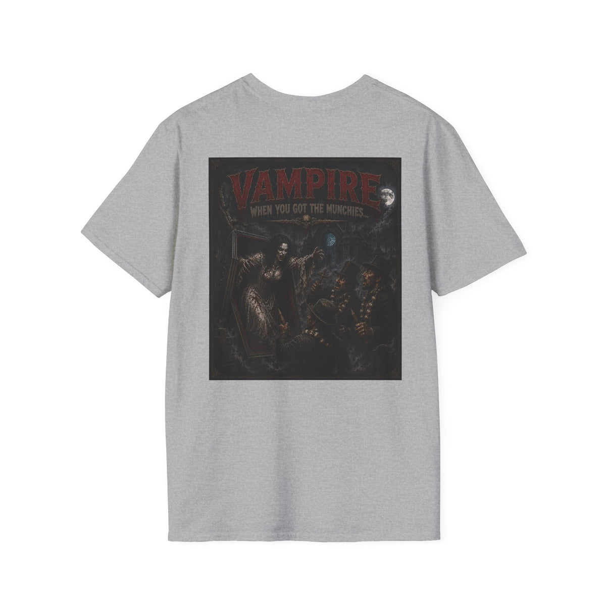 Vampire Monster Graphic T-Shirt — Vampire Retro Horror Tee-Halloween Shirt
