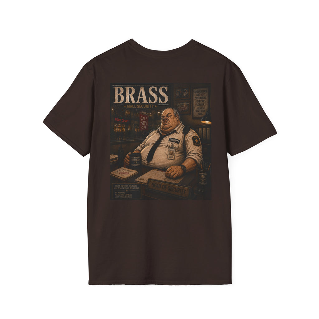 Brass Mall Security Graphic T-Shirt-Mall Security