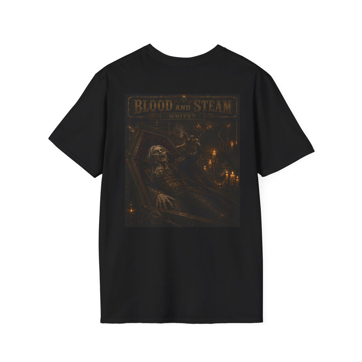 Whitey Vintage Halloween T-Shirt — Blood & Steam Graphic T-Shirt