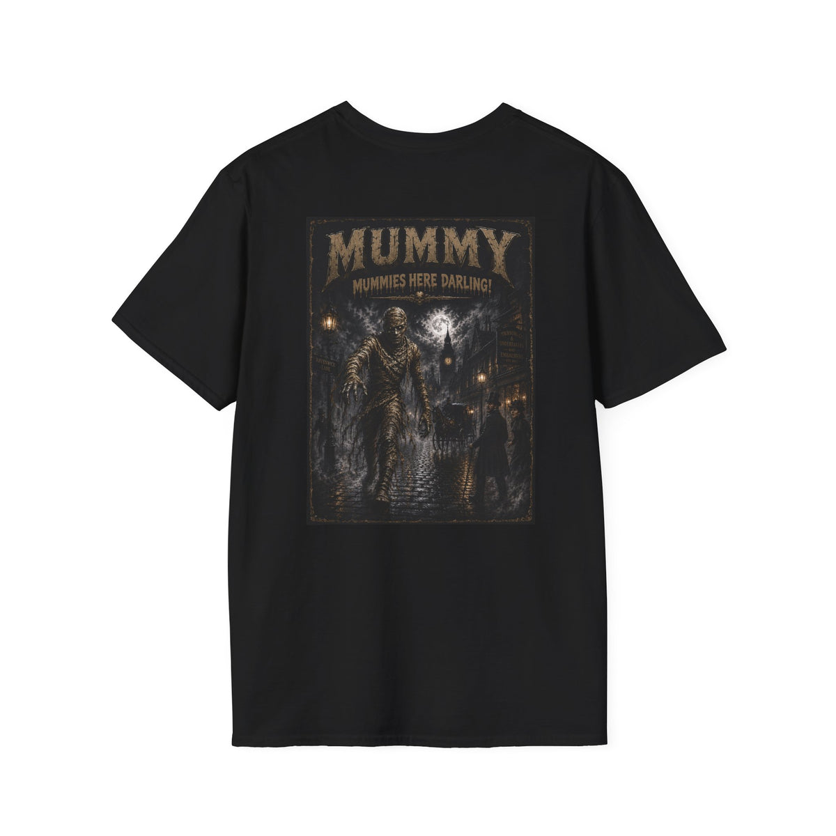 Mummy T-Shirt — 'Mummy' Vintage Horror Graphic Tee- Myths and Monsters Halloween Shirt