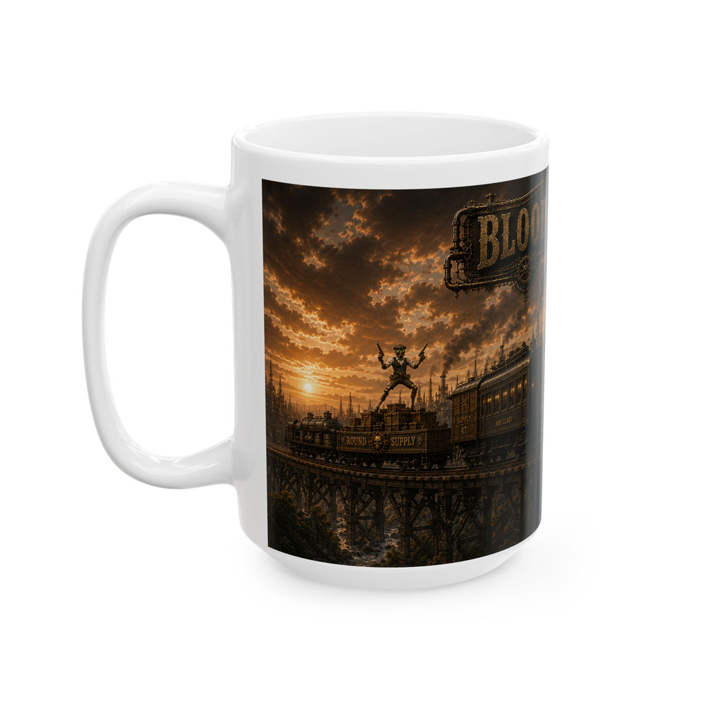 Blood and Steam Steampunk Train Coffee Mug (15oz)